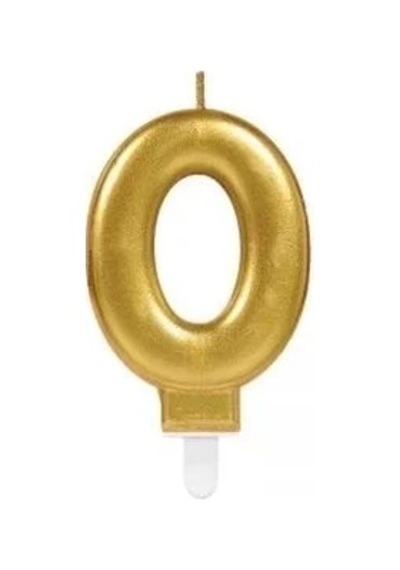 Ers 0 Rakam Mum Gold Renk Çok Renkli