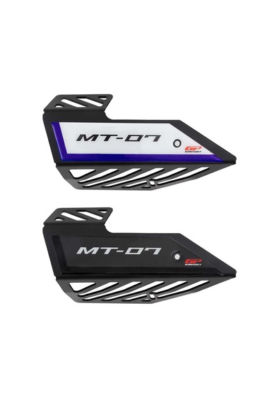 Gp Kompozit Yamaha Mt-07 2014-2021 Uyumlu Egzoz Koruma Kapağı Siyah Std