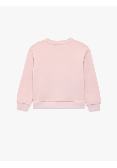 Koton Kuromi Baskılı Uzun Kollu Bisiklet Yaka Şardonlu Lisanslı Sweatshirt Lila 7wkg10529ak