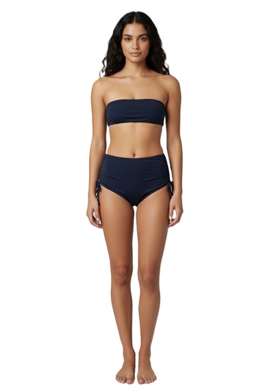 Donlaritta Büyük Beden Yüksek Bel Toparlayıcı Bikini Altı 42-44-46-48-50- 52 Beden Lacivert