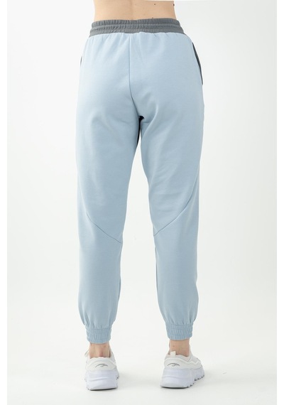 Maraton Sportswear Comfort Kadın Dönüşlü Paça Basic Sislimavi Pantolon 22028-sislimavi Açık Mavi