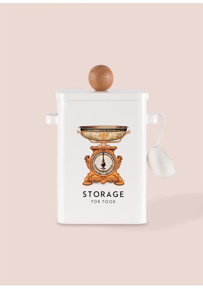 The Mia Storage Mutfak Saklama Kabı 13x20x28 Cm Beyaz