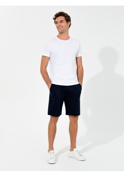 Cacharel Lacivert Comfort Fit Örme Şort