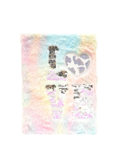 A5 Peluş Kapaklı Love Defter 80 Yp 103 Ivory