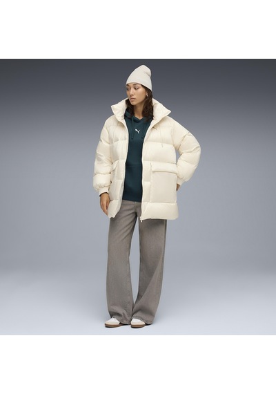 Puma Style Hooded Down Kadın Bej Günlük Stil Mont 68838987 1695651 Bej