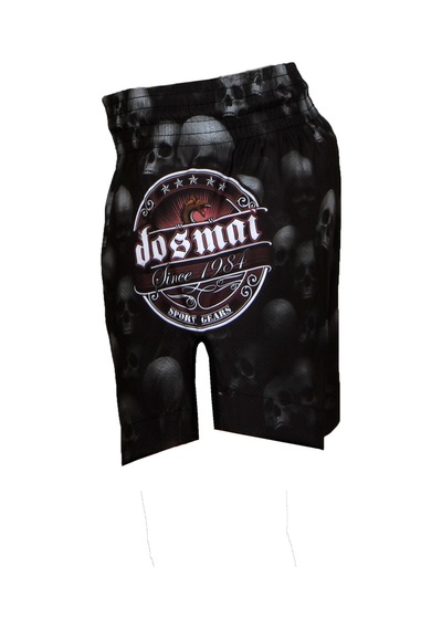 Dosmai Dijital Baskılı Danger Kick Boks Spor Şort Siyah Fgs237