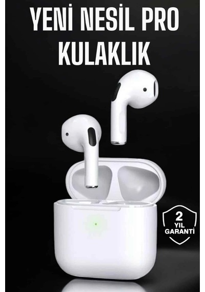 Beyaz Yeni Nesil Pro Bluetooth Kulaklık Yüksek Ses Kaliteli Anc Özelliği Renkli