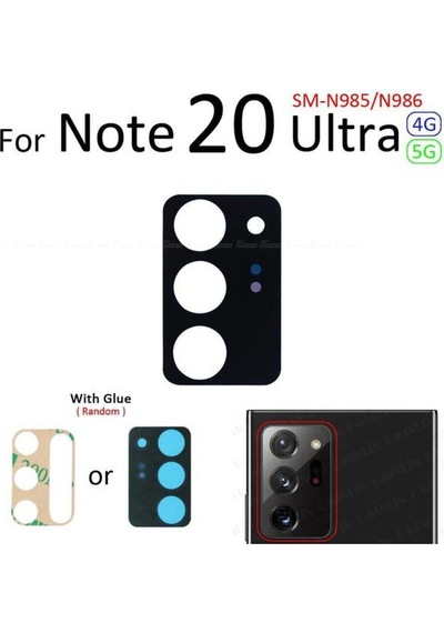 Samsung Galaxy Uyumlu Note 20 Ultra Kamera Camı Kamera Lens İind21382