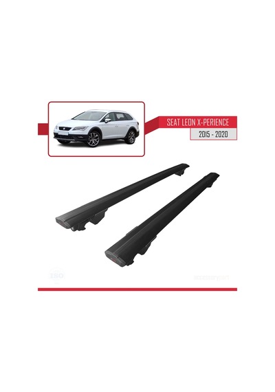 Seat Leon X-perience 2015-2020 Arası İle Uyumlu Hook Model Anahtar Kilitli Ara Atkı Tavan Barı Siyah