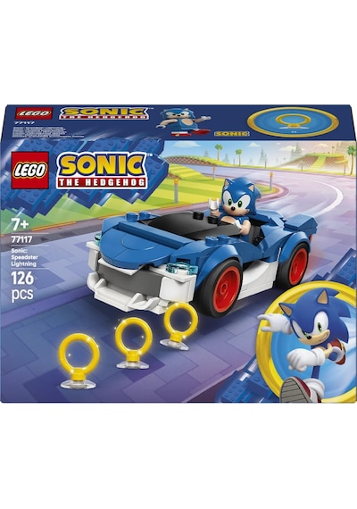 LEGO®  Sonic the Hedgehog™ Sonic: Şimşek Araba 77117 – 7 Yaş Üzeri Çocuklar için Minifigür İçeren Oyuncak Yapım Seti (126 Parça)