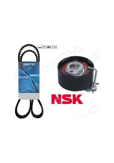 Triger - Eksantrik Kayış + Gergi Seti Logan 2004-2012 1.2 16v Lpg 55kw-75hp Gva 59t1425 130c16776r-7701473001-7701476745