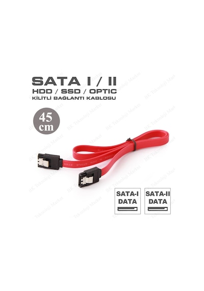 45Cm Hdd Optic Sata I / Ii Kilitli Data Kablo - 2 Adet