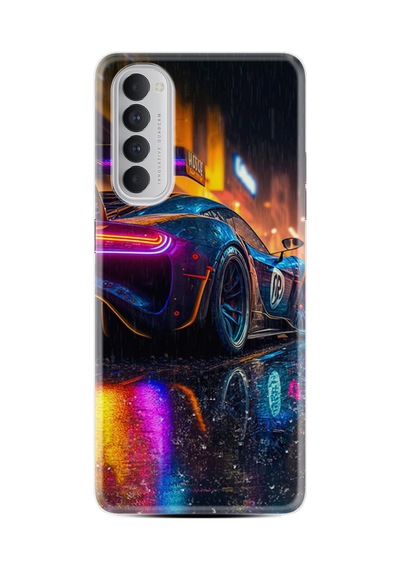 Oppo Reno 4 Pro Kılıf Hayat Serisi Desenli Colorful Car -stock Code 2013