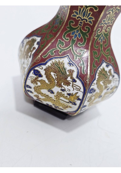 Antika Cloisonne Minyatür Kutu 12cm 172