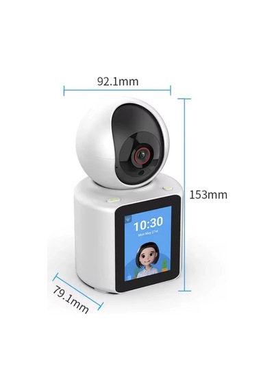 1080p Wifi Ip Güvenlik Kamerası, Ekranlı, İki Yönlü Ses, Hareket Algılama, Gece Görüşü