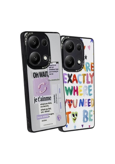 Newface Xiaomi Redmi Note 13 Pro 5g Kılıf Mirror Desenli Kapak - Mirror - 5 Çok Renkli