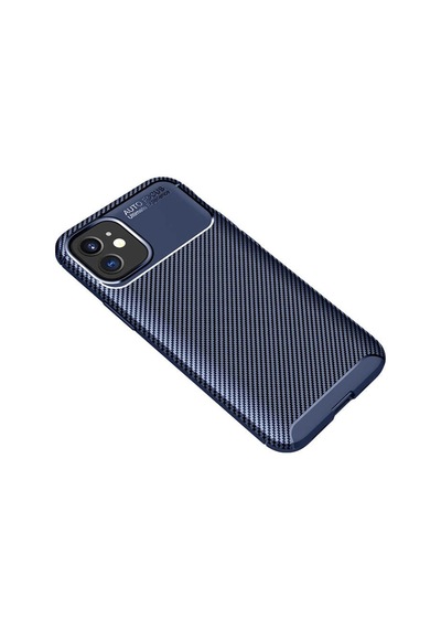 Apple Uyumlu iPhone 12 Mini Kılıf Karbon Silikon Case