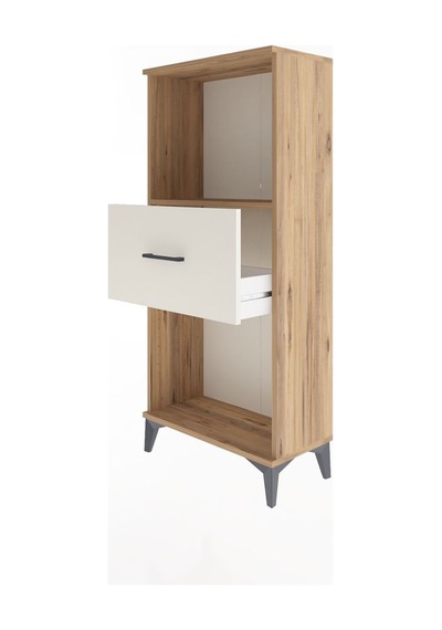 Arges Dolap Tek Raflı Tek Çekmeceli 60x30x134 Çam-aytaşı Çam
