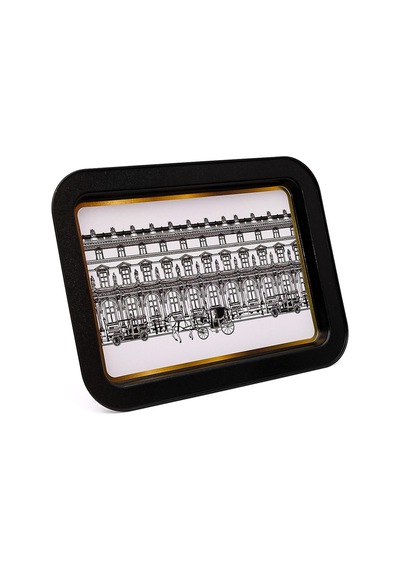 City Desenli Grande Metal Tepsi, 31 X 43 Cm