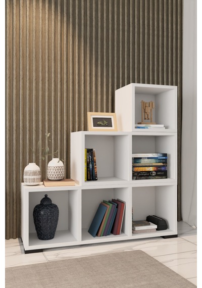 Yvz Home Neptün-1 Kitaplık Beyaz Yvz Home Neptün-1 Kitaplık Beyaz