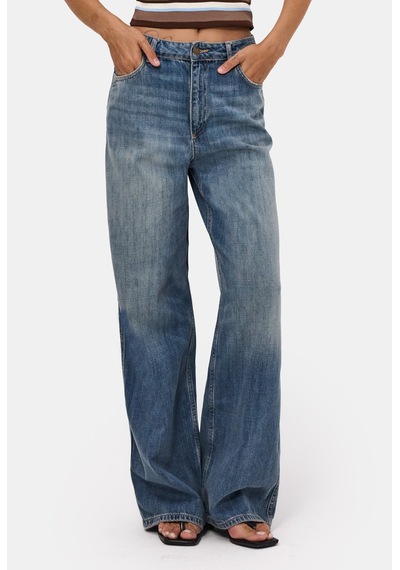 Kadın T.kot Rengi 4w6-31 Low Rise Straight Fit Denim Jean