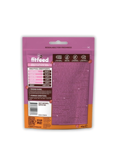 Freeze-dried Çiğ Dana Ciğer & Havuç Köpek Ödül Maması 40g