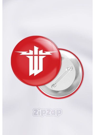 Wolfenstein Video Oyun Çanta Süsü İğneli Buton Rozet Seti 1 Adet Tekli