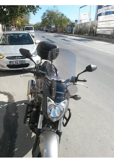 Zeus Motor 2012-2020 Honda Nc 700 S Uyumlu Uzun Ön Cam Açık Füme