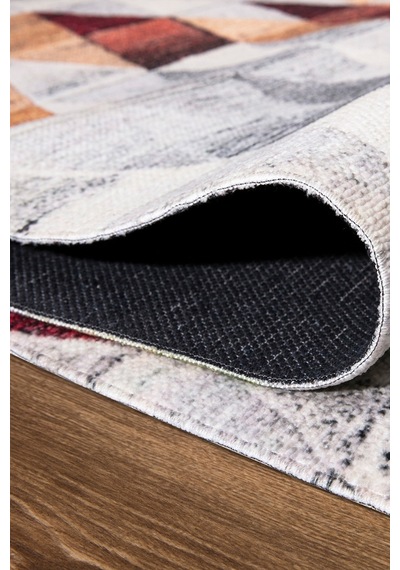 Kilimista Efes 2302 Kolay Temizlenen Dekoratif Yıkanılabilir Balkon Salon Halısı Mutfak Halısı Kilim Yolluk Çok Renkli