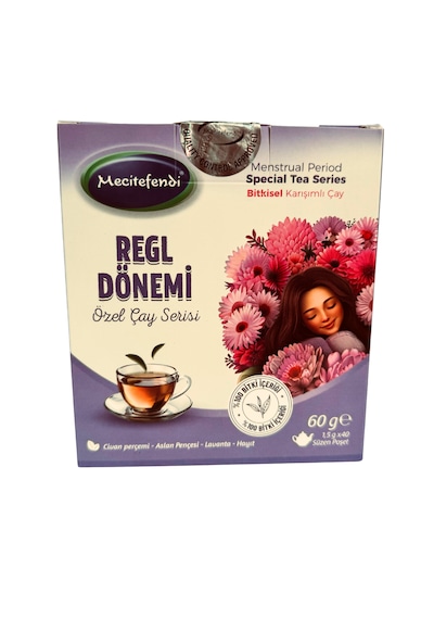 Mecitefendi Regl Dönemi Bitkisel Çay Süzen Poşet 40'lı