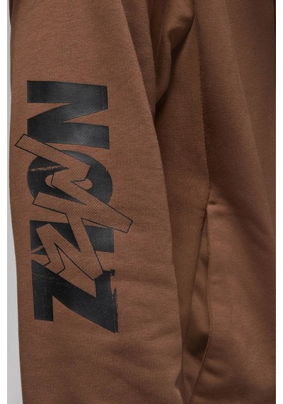 Nike Jordan Jumpman Fleece Pullover Hoodie Erkek Kapüşonlu Sweatshirt Kahverengi Kahverengi