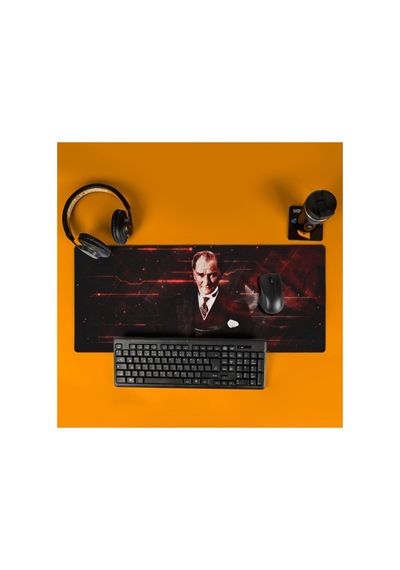 sepeti Atatürk Tasarımlı Ay Yıldız 70x30 Mousepad