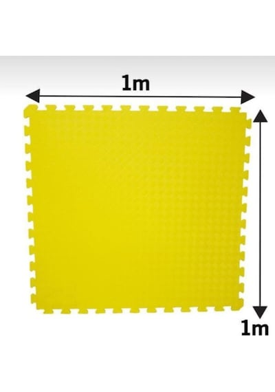 Tatami Zemin Minderi 100X100 13Mm Kalınlık-13Mm 100X100 Sarı