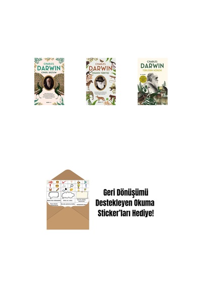 Cinsel Seçilim + İnsanın Türeyişi + Türlerin Kökeni + Okuma Sticker'ları