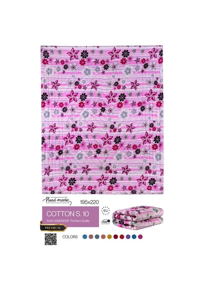 El Dikişi Çift Kişilik Emprime Yorgan Cottons.10 Cottons.10