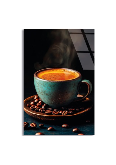Kahve Keyfi - Cam Tablo - Deg0705 50 X 70 Cm