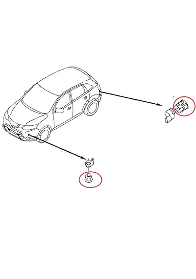 Park Sensör Yuvası Nissan Qashgai Ön / Arka 2014-2015-2016-2017 1 Adet