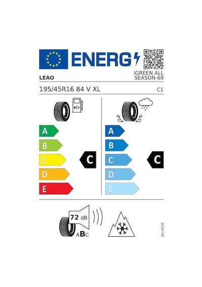 Leao 195/45R16 84V XL Igreen All Season Dört Mevsim Lastiği  - 2026