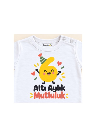 Babylimon Altı Aylık Mutluluk Beyaz Kısa Kollu Çıtçıtlı Bebek Zıbını Beyaz - Altı Aylık Mutluluk - 928161925 Beyaz - Altı Aylık Mutluluk Babylimon Altı Aylık Mutluluk Beyaz Kısa Kollu Çıtçıtlı Bebek Zıbını Beyaz - Altı Aylık Mutluluk - 928161925 Beyaz - Altı Aylık Mutluluk