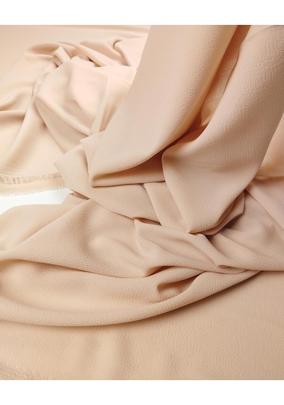 Somon İle Küllü Pembe Arası Renkte İnce Tiril Tiril Çok Dökümlü Ve Akışkan Kobe Krep Şifon Dokuma Kumaş Elbise Etek Bluz Çok Güzel Olur En: 150 Cm-10157 10