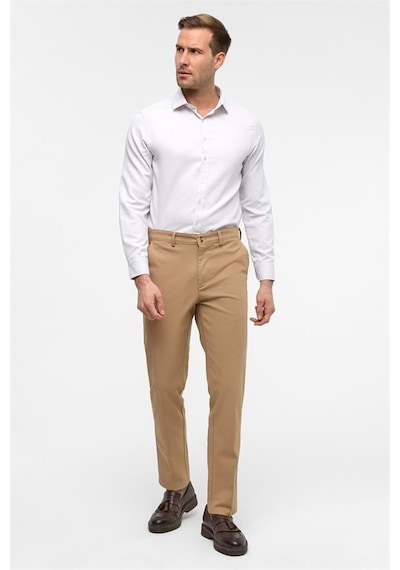 Süvari Bej Regular Armürlü Pantolon Bej