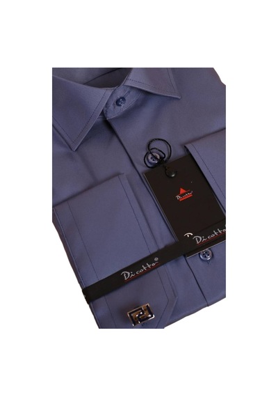 Dicotto İndigo Dar Kesim Micro Kumaş Kol Düğmeli Slim Fit Erkek Gömlek - 201-5 001