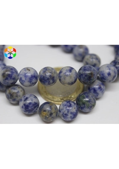 Yasam Tohumu Sodalit Taşı Yarım Dizi 10 MM 18 CM Mor