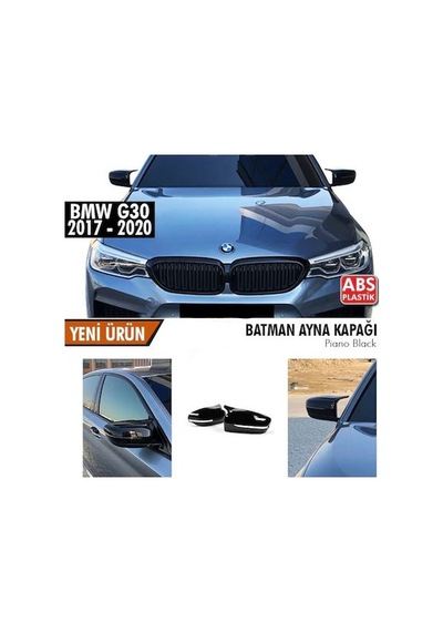 Bmw G30 5 Serisi Batman Yarasa Ayna Kapağı Piano Black Abs Plasti