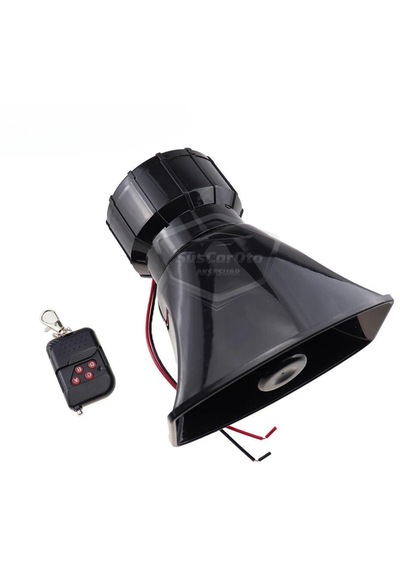 Her Araca Uyumlu Üniversal Uzaktan Kumandalı Siren 8 Farklı Siren Sesi Korna Güçlü Polis Sireni 12v 100w 00