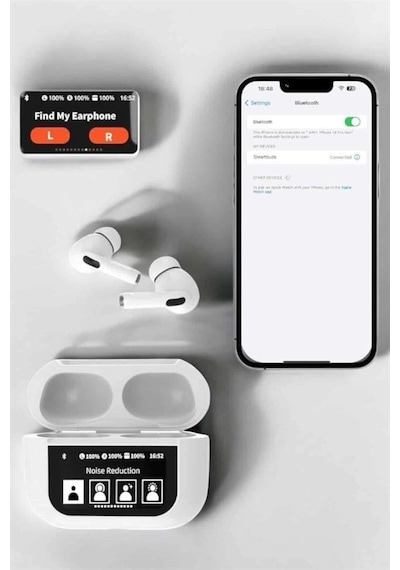 Mey İthalat Bluetooth Kulaklık Kulakiçi Güçlü Ses Kaliteli Sesli Asistan