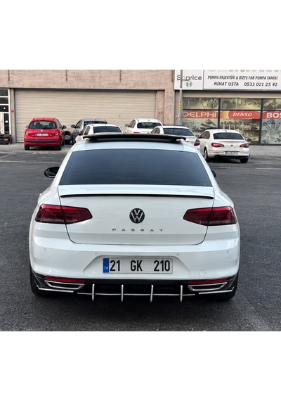 Volkswagen Passat B8 Arka Difizör Bıçak Seti Difüzör Spoyler
