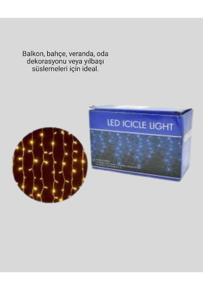 4 Metre Şelale Perde Led Işık Dış Mekan İç Mekan Uyumlu Renkli 27492706