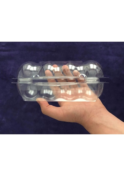 Plastik Donut Taşıma Kabı - 4lü Donat Makaron Seperatörü