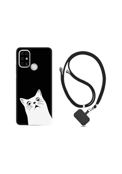 Casper Via F20 Kılıf Boyun Askılı Şaşkın Kedi 1900